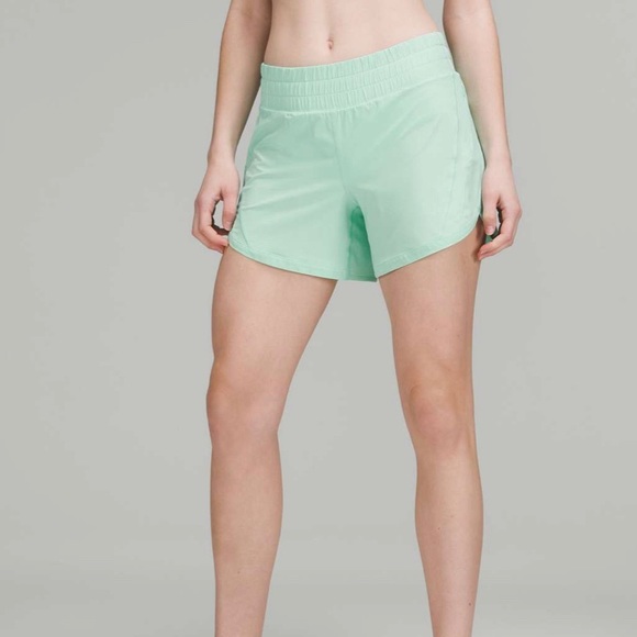 Lululemon Track That Mid-Rise Lined Short 5", Wild Mint, Size 2 - Picture 7 of 9